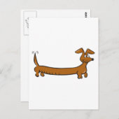 Carte Postale Doxie Dachshund (Devant / Derrière)
