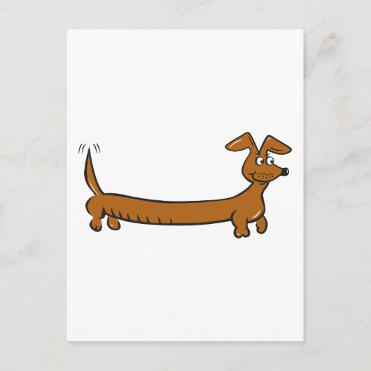 Carte Postale Doxie Dachshund (Devant)