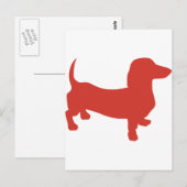 Carte Postale Doxie - Dacshund (Devant / Derrière)