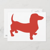 Carte Postale Doxie - Dacshund (Devant / Derrière)