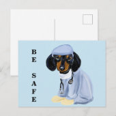 Carte Postale Doxie Docteur (Devant / Derrière)