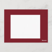 Carte Postale Doxie noir et feu (Dos)