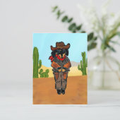 Carte Postale Doxie Pistolero (Debout devant)