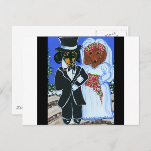 Carte Postale Doxies mariages (Devant / Derrière)