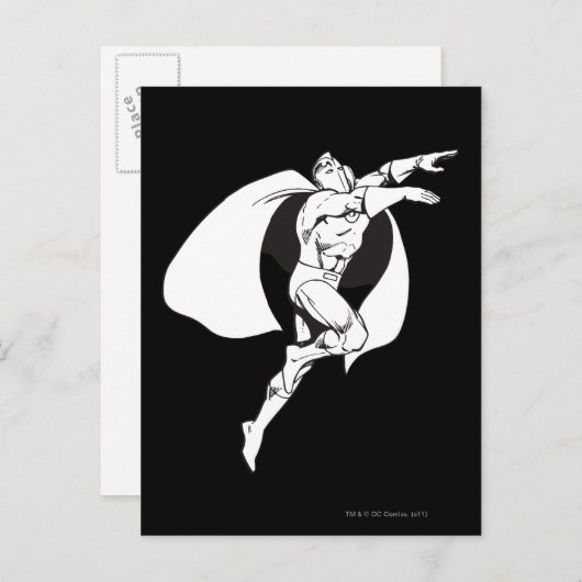 Carte Postale Dr. Fate Soaring Outline (Devant / Derrière)