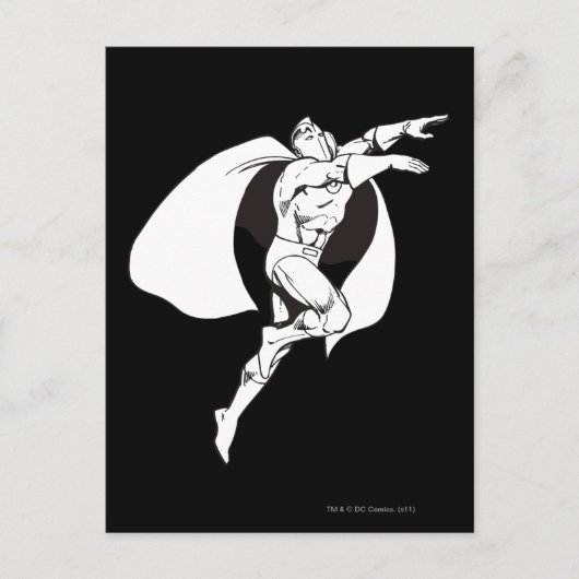 Carte Postale Dr. Fate Soaring Outline (Devant)