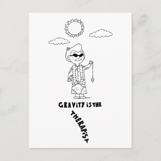 Carte Postale Dr Ida Rolf - La gravité est le thérapeute (Devant)