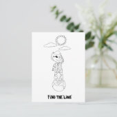 Carte Postale Dr Ida Rolf - Trouvez la ligne (Debout devant)