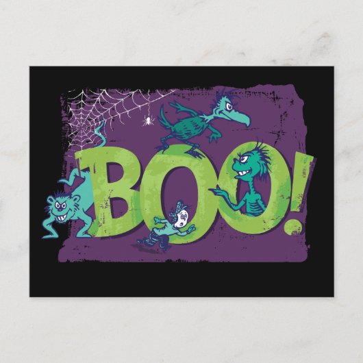 Carte Postale Dr. Seuss | BOU ! Graphique d'Halloween (Devant)