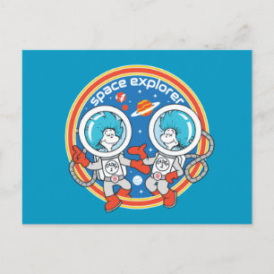 Carte Postale Dr Seuss   Cadet Un Cadet Deux Espace Explorer