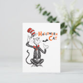 Carte Postale Dr. Seuss | Chat Chapeauté Halloween (Debout devant)