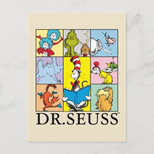 Carte Postale Dr Seuss | Graphique Histoires (Devant)
