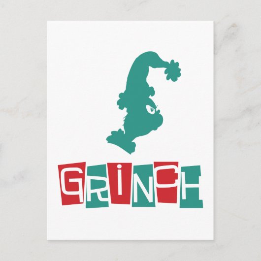 Carte Postale Dr. Seuss | Grinch - Rouge & Vert (Devant)