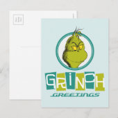 Carte Postale Dr. Seuss | Grinch Salutations (Devant / Derrière)