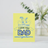 Carte Postale Dr Seuss | Je t'aime Papa partout (Debout devant)