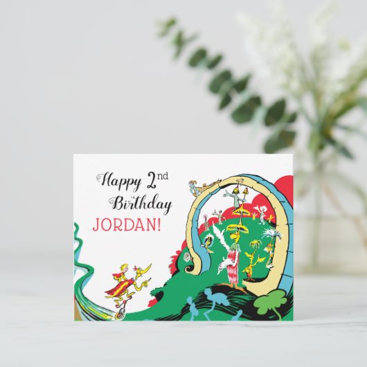 Carte Postale Dr Seuss | Joyeux Anniversaire Pour Vous ! (Debout devant)