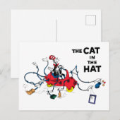 Carte Postale Dr. Seuss | Le Chat au Chapeau Nettoie (Devant / Derrière)