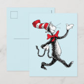 Carte Postale Dr. Seuss | Le Chat Chapeauté Allée du Chat (Devant / Derrière)