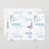 Carte Postale Dr Seuss | Motif de devis Fête des pères (Devant / Derrière)