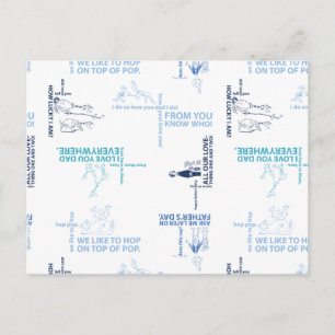 Carte Postale Dr Seuss Motif de devis Fête des pères