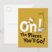Carte Postale Dr. Seuss | Oh, les endroits où tu vas ! Rétro (Devant / Derrière)