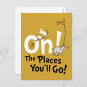 Carte Postale Dr. Seuss | Oh, les endroits où vous irez ! Rétro (Devant / Derrière)