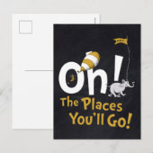 Carte Postale Dr. Seuss | Oh, les endroits que vous irez ! Rétro (Devant / Derrière)