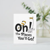 Carte Postale Dr. Seuss | Oh, les endroits que vous irez ! Rétro (Debout devant)