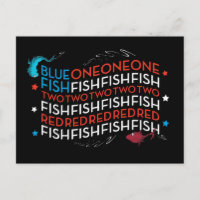 Dr. Seuss | Poisson Rouge Poisson Bleu Graphique D