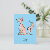 Carte Postale Dr. Seuss | Renard Rose (Debout devant)