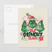 Carte Postale Dr. Seuss | Vieux Grinch Noël (Devant / Derrière)