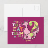 Carte Postale Dr Seuss | Voudriez-Vous Les Manger Avec Un Renard (Devant / Derrière)