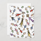 Carte Postale Dr. Seuss Whoville Characters Festive Pattern (Devant / Derrière)
