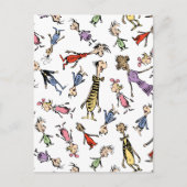 Carte Postale Dr. Seuss Whoville Characters Festive Pattern (Devant)
