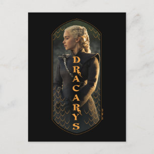 Carte Postale "Dracarys" Daenerys Targaryen Graphique