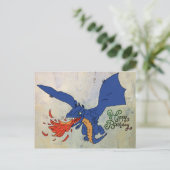 Carte Postale Drache Feuerspeier (Debout devant)