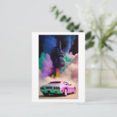 Carte Postale Dracula conduit une voiture de sport - Ken Gage Ar (Debout devant)