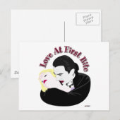 Carte Postale Dracula, coup de foudre (Devant / Derrière)