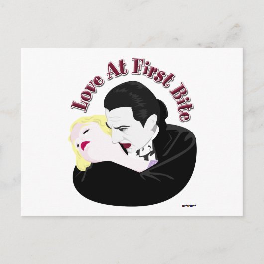 Carte Postale Dracula, coup de foudre (Devant)