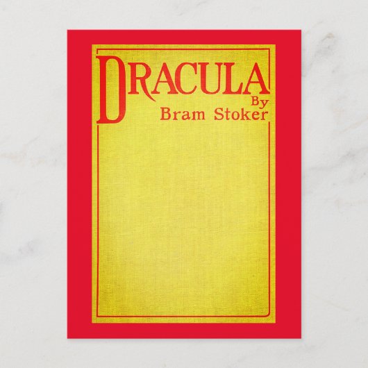 Carte Postale Dracula Couverture de la première édition (Devant)