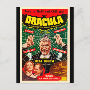 Carte Postale Dracula - Film Vintage