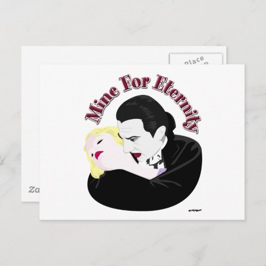 Carte Postale Dracula, La mienne Pour L'Éternité (Devant / Derrière)