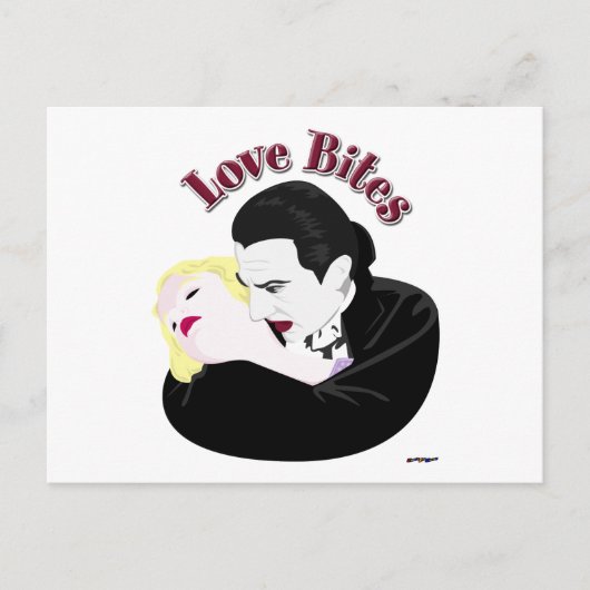 Carte Postale Dracula, morsures d'amour (Devant)