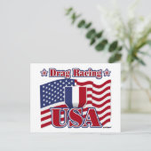 Carte Postale Drag Racing USA (Debout devant)