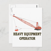 CARTE POSTALE DRAGLINE (Devant / Derrière)