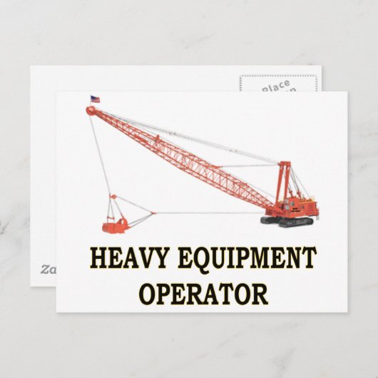 CARTE POSTALE DRAGLINE (Devant / Derrière)