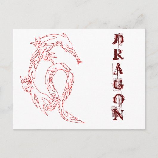 CARTE POSTALE DRAGON (Devant)