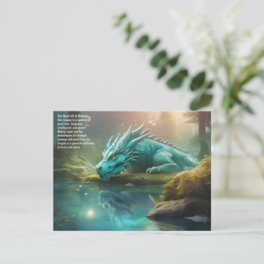 Carte postale Dragon (Debout devant)