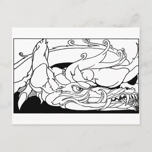 Carte Postale dragon (Devant)