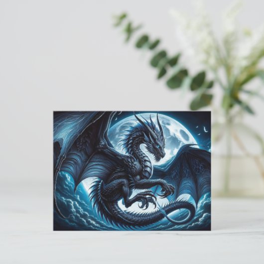 Carte postale Dragon (Debout devant)